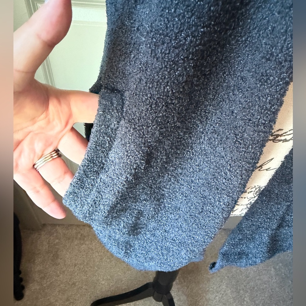 Barefoot Dreams CozyChic Lite Ribbed Cuff Coastline Cardigan - Picture 5 of 10